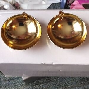 Gold Dome Earrings